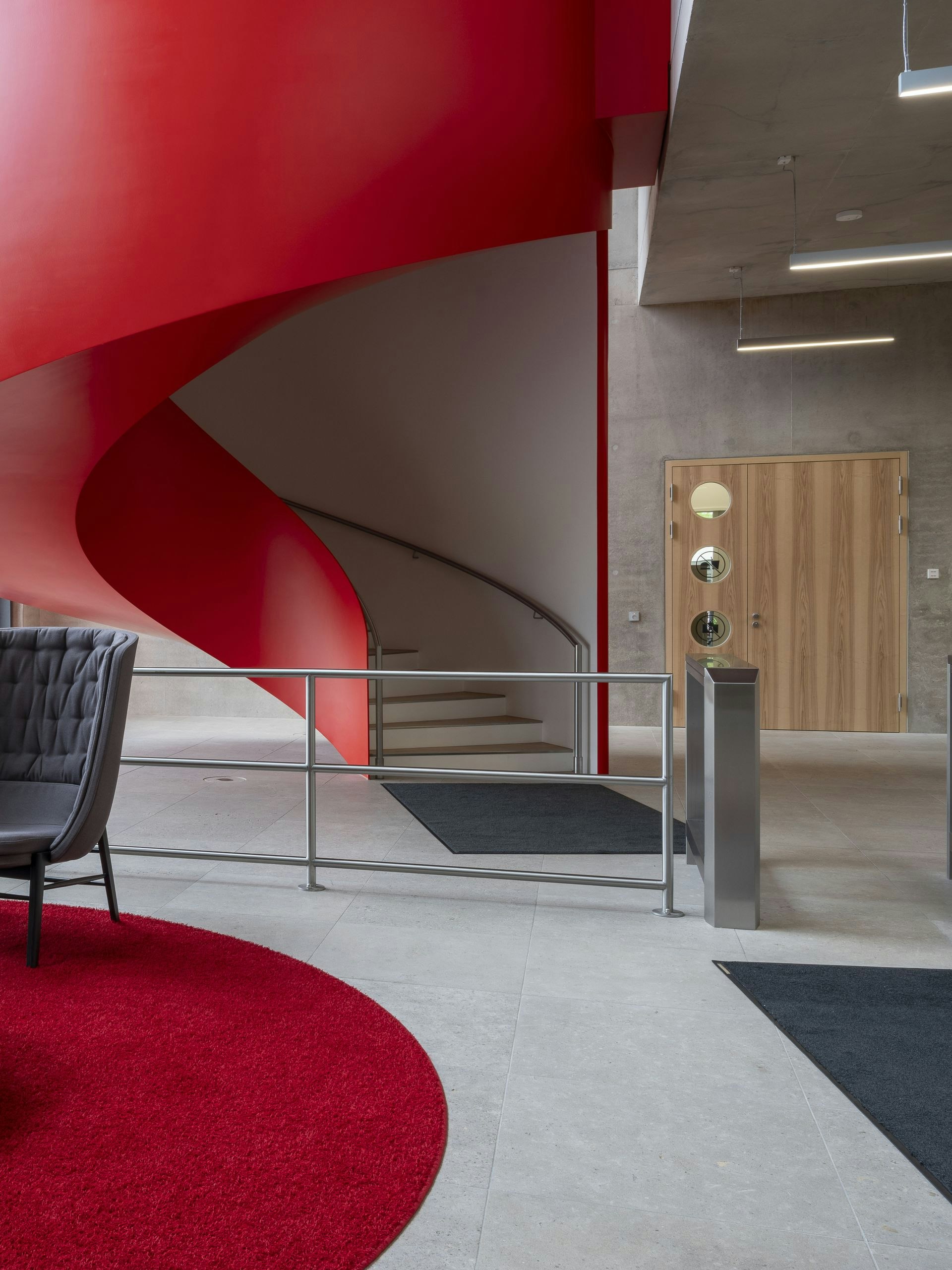 Sculptural steel staircase for the industry | Würth